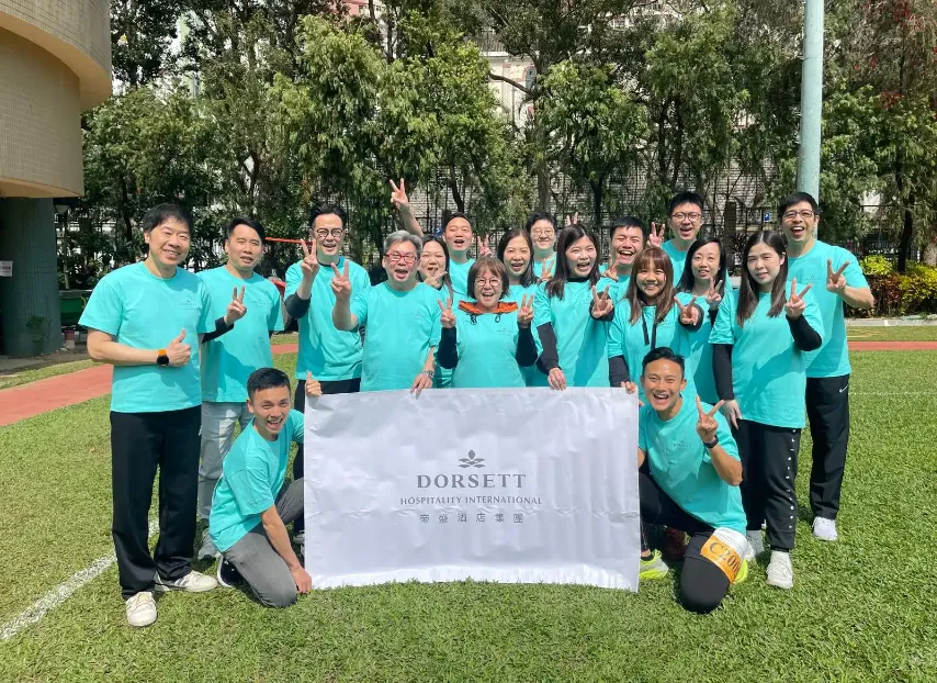 Dorsett Hospitality International team members during the Sports for Millions charity event